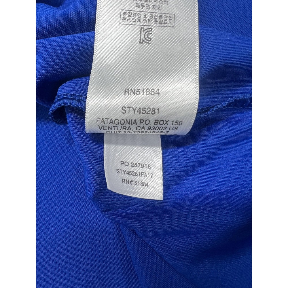 Patagonia Shirt Mens 2XL Blue Capilene Baselayer Long Sleeve Performance Tagless - Picture 4 of 9